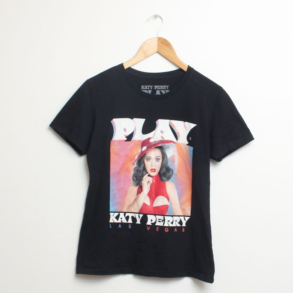 Katy Perry Play Shirt Youth Large Black Las Vegas Concert Tee
